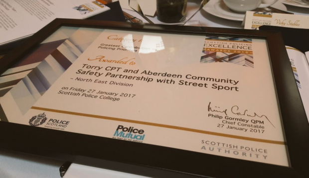 North East police tweeted out an image of the award (Twitter/NorthEPolice)