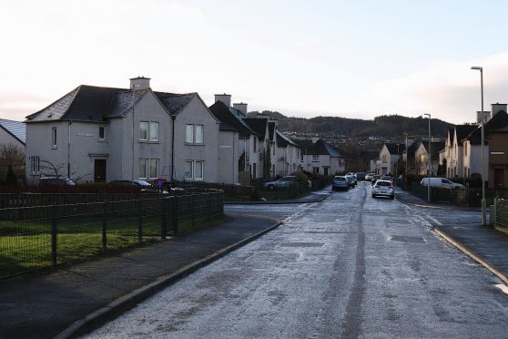 Craigton Avenue in Inverness where a man was found seriously injured