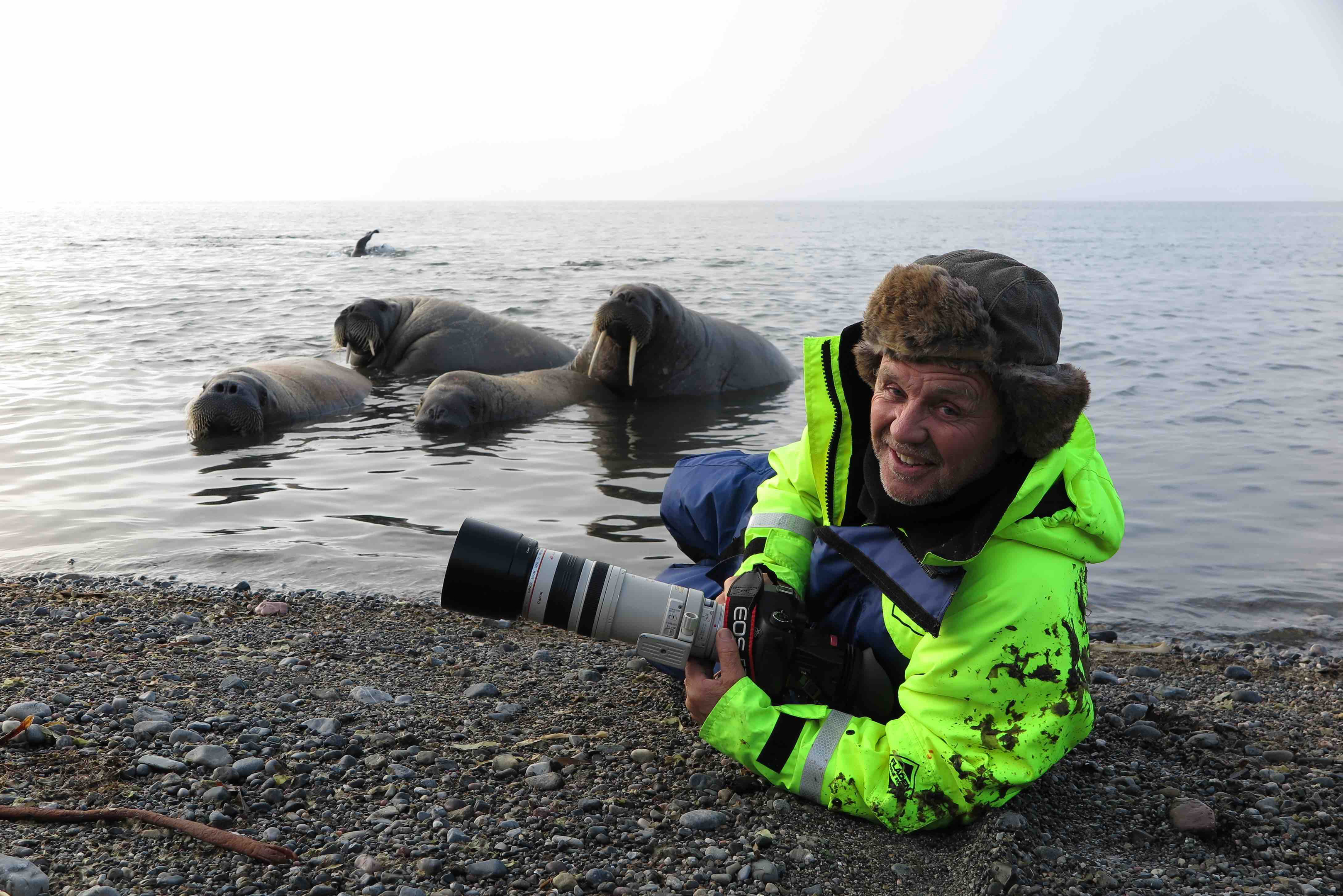 World-renowned wildlife photographer Doug Allan.