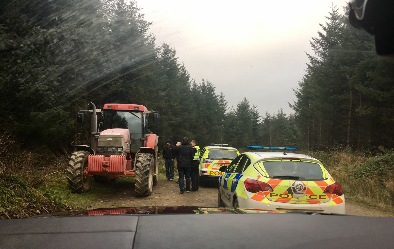 Police recover the stolen tractor