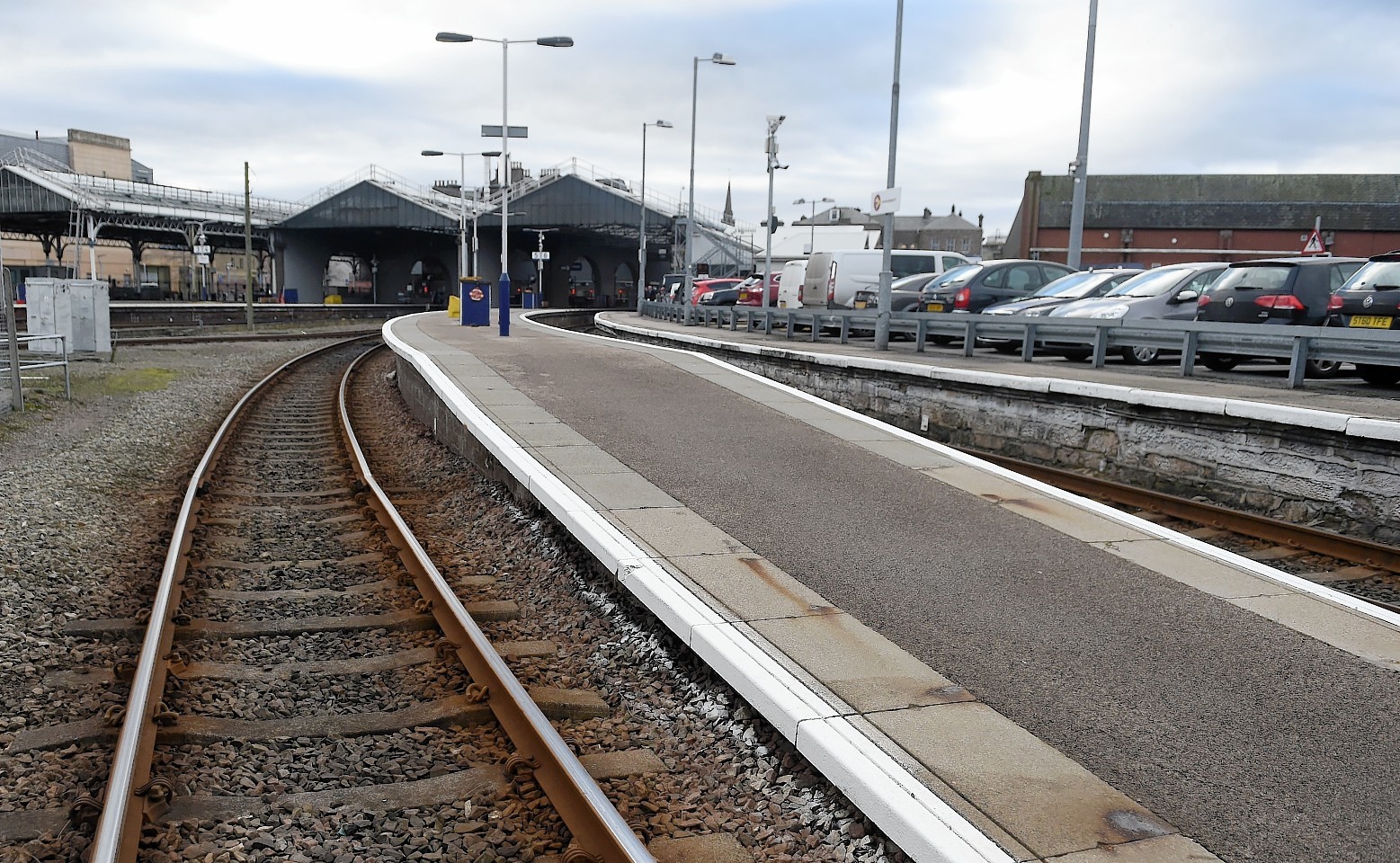 The track at Inverness station. Picture by Sandy McCook