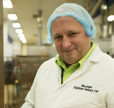 Lewis Maclean, managing director of Forres-based Maclean's Highland Bakery.