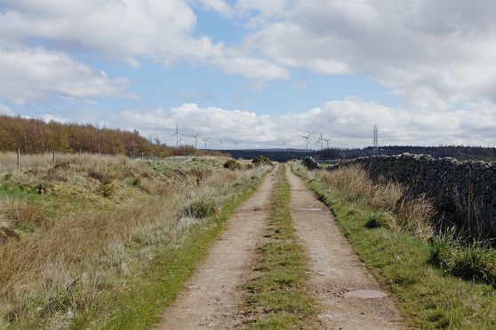 An artist's impression of the proposed windfarm development on the Limekiln Estate, Caithness