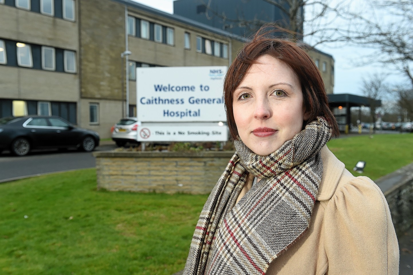 Nicola Sinclair, secretary of Chat, at Caithness General Hospital.