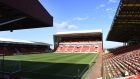 Pittodrie was ranked ninth out of Premiership surfaces.