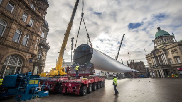 Turbine components for Dorenell Wind Farm south of Dufftown will start arriving on site in the week beginning Wednesday May 9.