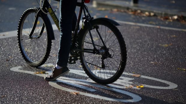 Fast pacing bikes can spook horses