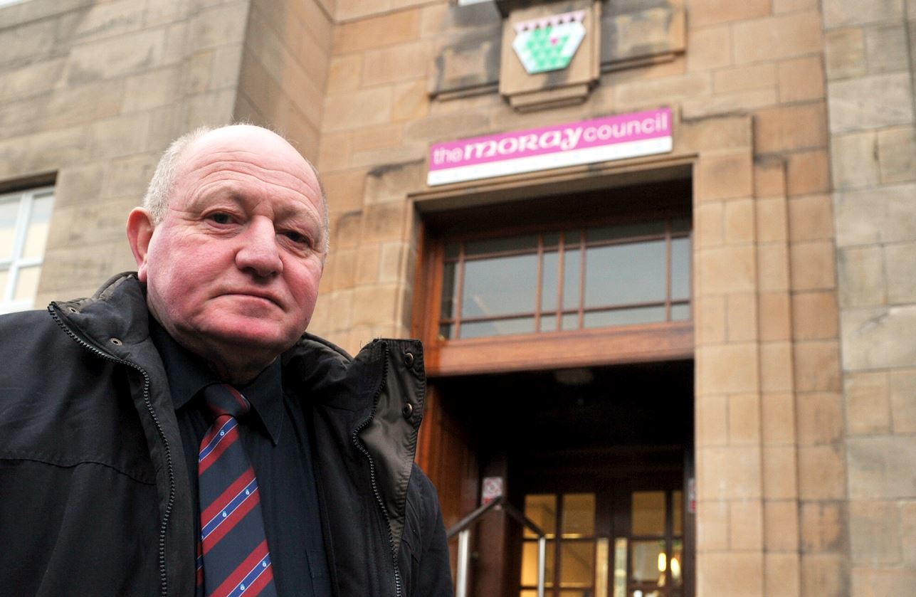 Dufftown Community Council member Dennis Dalgarno gave an impassioned address to councillors.