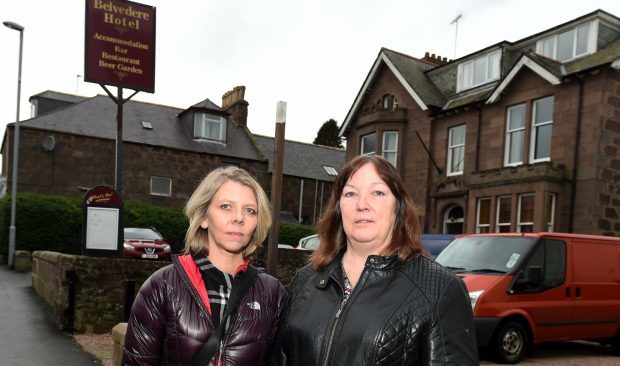 Michelle Ward, owner of the Royal Hotel, left and Sheila Howarth, the Belvedere Hotel, Stonehaven. 
Picture by Jim Irvine