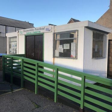 The Motability cabin in Peterhead