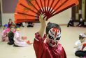 Traditional fan dancing has been organised as part of the colourful celebrations.