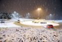 Westhill roundabout Straik Road, Saturday night.    
Picture by Kami Thomson    29-01-17