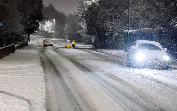 Straik Road, Westhill, Saturday night. Picture by Kami Thomson.