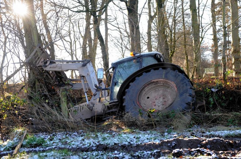 Farmer in hospital with serious injuries after tractor crash