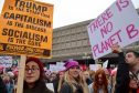 Protesters at Women's March in Washington DC