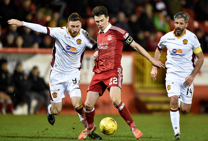 The Dons defeated Motherwell 7-2 at Pittodrie last month.