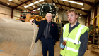 Bert McIntosh owner of McIntosh Plant Hire (Aberdeen) Limited, with their apprentice John Bruce (16) from Peterhead at their workshop at Birchmoss Plant & Storage Depot.        

Picture by KEVIN EMSLIE