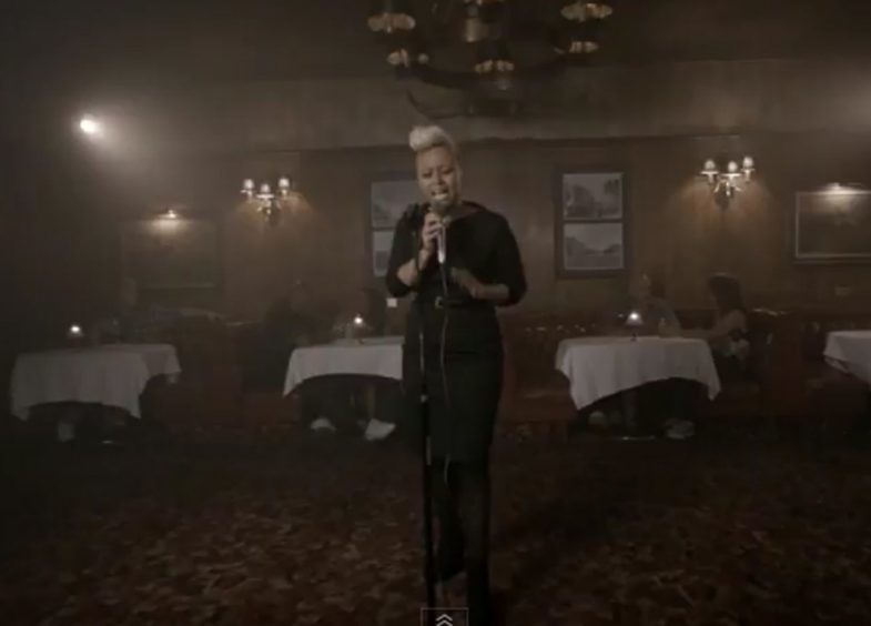 Screengrabs from Emeli Sande's new music video Daddy released in 2011.