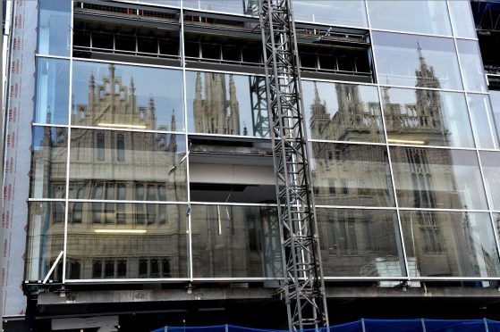 Work continues on the Marischal Square development