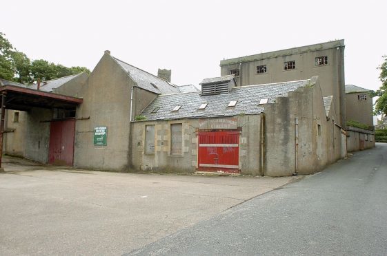 The former mill site at Portsoy.
