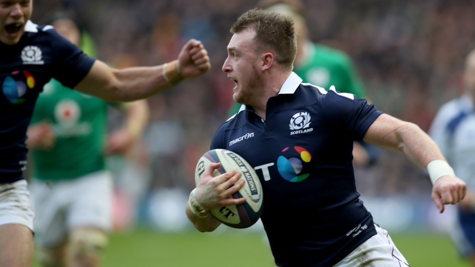 Stuart Hogg helped Scotland to victory over Ireland