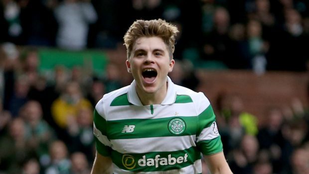 James Forrest was on target for the Hoops in a one-sided contest.