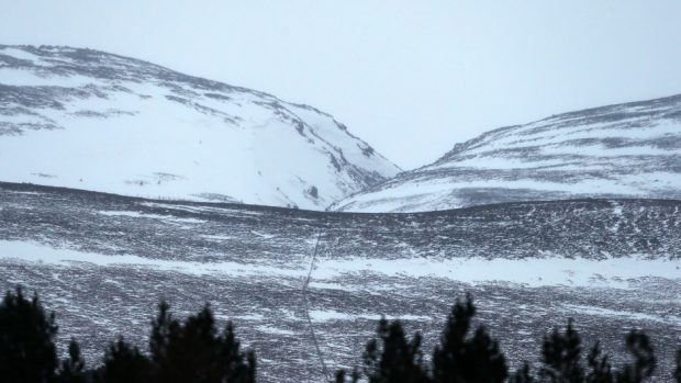 The Chalamain Gap area of the Cairngorms