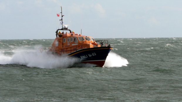 Coastguard teams attended the scene at Nairn's West Beach