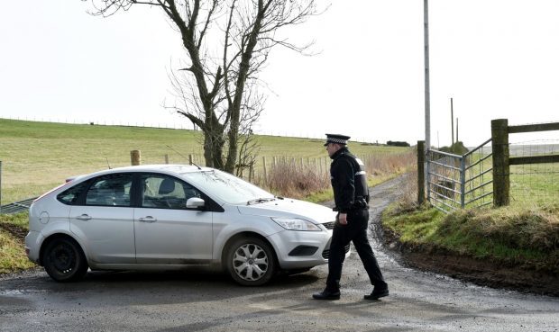 Police at the centre of Rothienorman