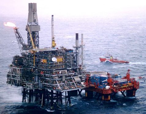 The Chevron Alba Northern Platform.