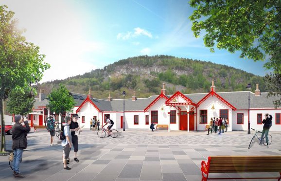 Artist's impressions of the Old Royal Station Ballater