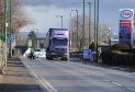 A man is in a life-threatening condition after he was hit by a lorry in Elgin.(Picture: Sandy McCook)