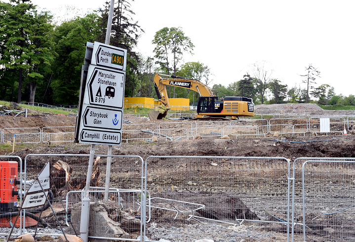 Work continues on the AWPR at Milltimber