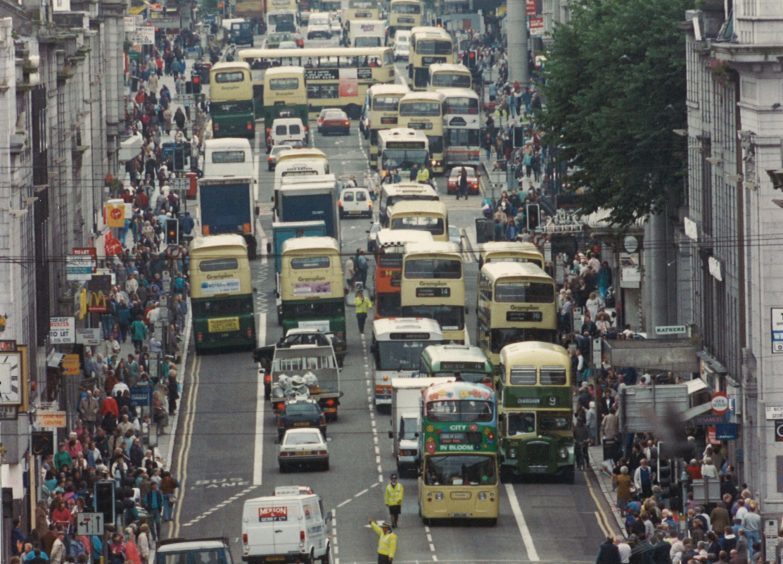 The 95th anniversary of public transport operated by Grampian Transport and its predecessors in 1993