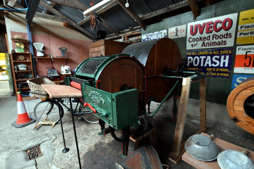 A thresher, one of the new exhibits for this year.