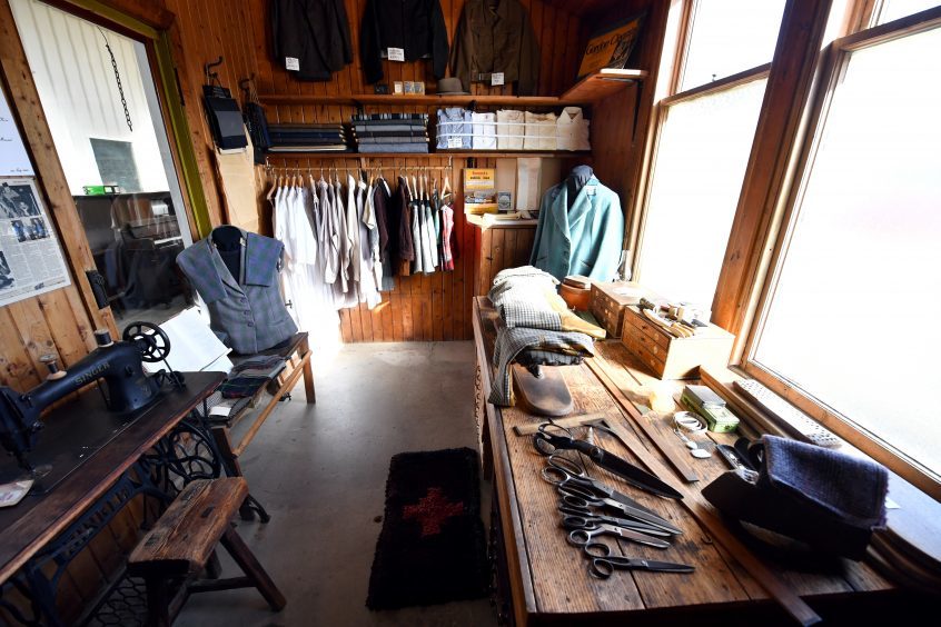 The recreation of the Thomas Rearie tailors shop at the museum