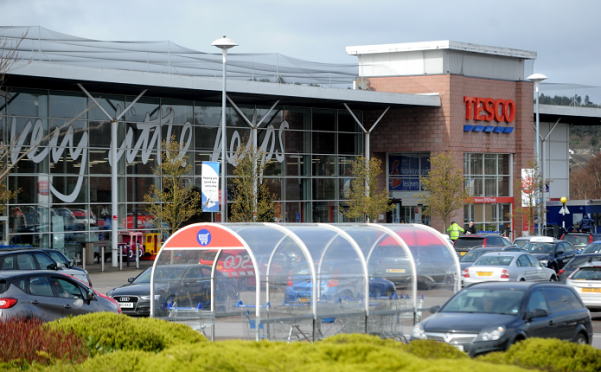 The man collapsed near the Westhill Tesco store