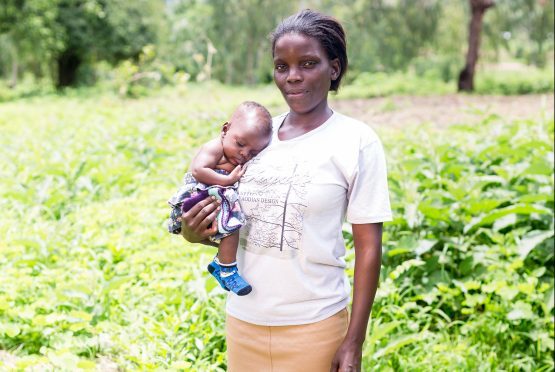 This image, "Lydia with her baby", forms part of the Mothers in Malawi exhibit. Photograph: Robert Ormerod.