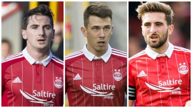 Kenny McLean, Ryan Jack and Graeme Shinnie