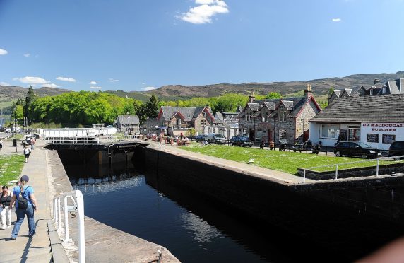 The Caledonian Canal in Fort Augustus.