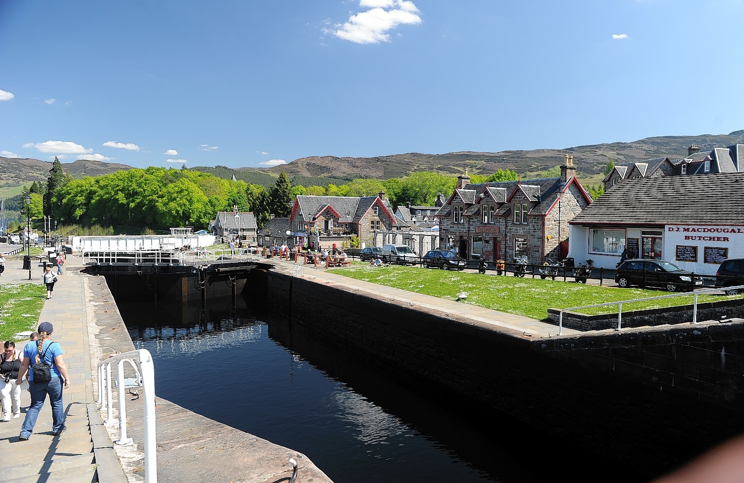 The Caledonian Canal in Fort Augustus.
