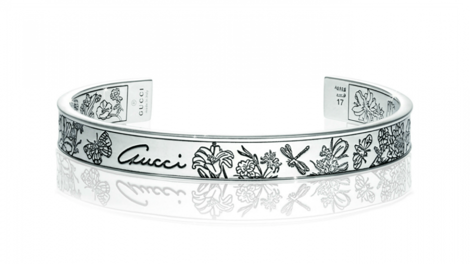 Gucci Silver Flora bangle £265.00 from Finnies