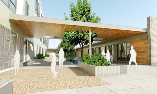 An artist's impression of Inverurie Community Campus.