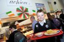 Speyside High School pupil Corey Rizza was one of the first to sample the Italian menu.