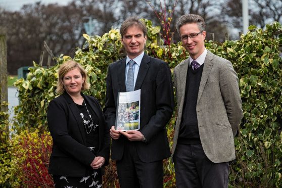 Sarah-Jane Laing, David Johnston and Andrew Midgley from Scottish Land and Estates.