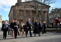 The Princess Royal went on a walkabout around Elgin town centre before opening the Castle to Cathedral to Cashmere project.