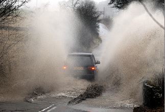 Heavy rain has been hitting the region today