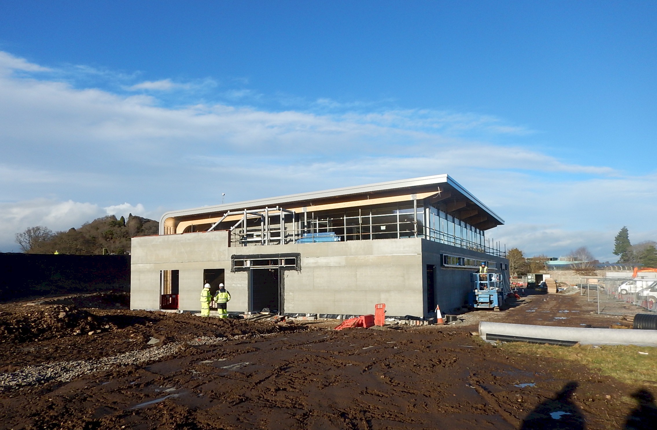 Work has started on the new rugby clubhouse