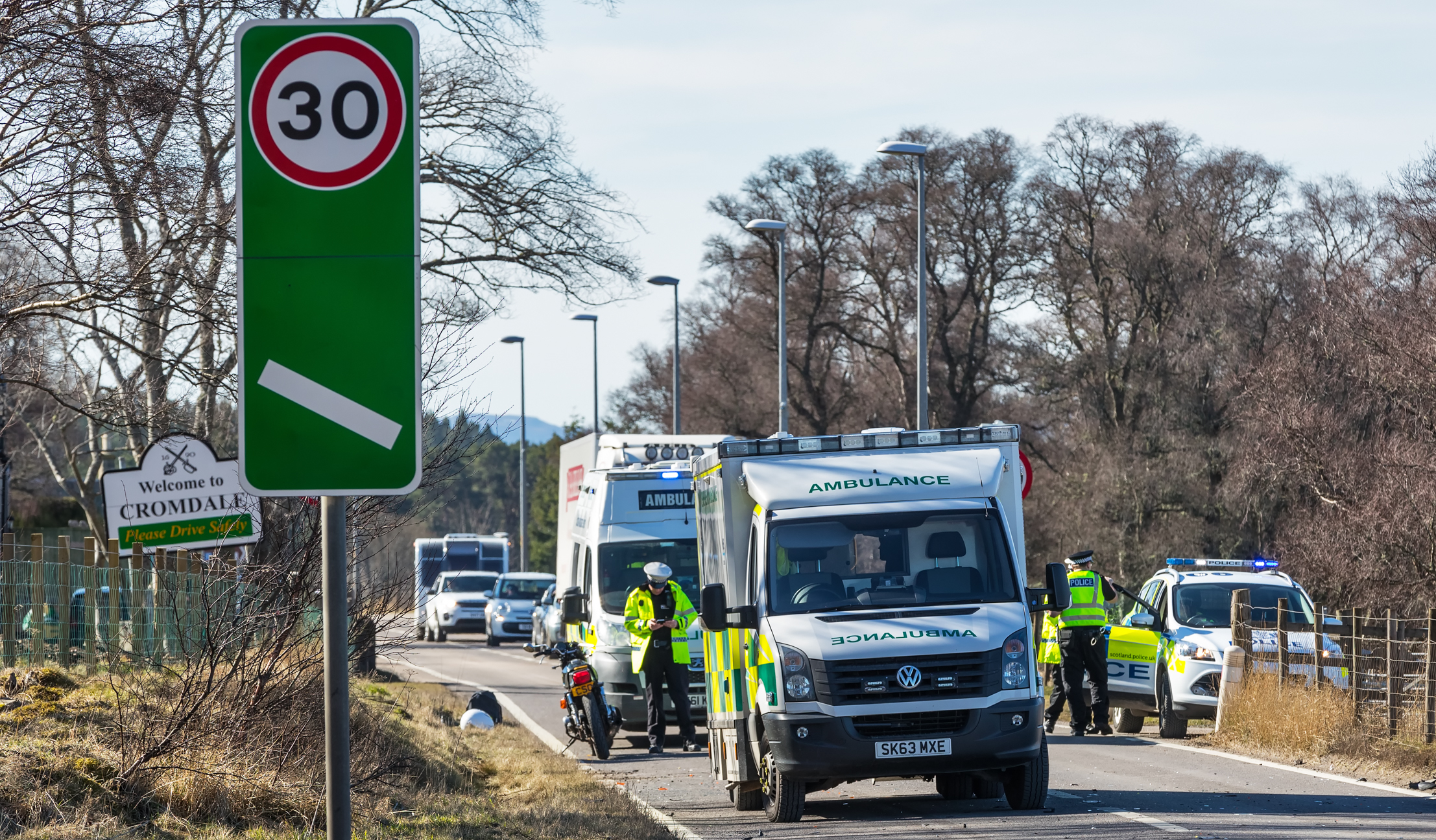 Serious crash on the A95 at Cromdale