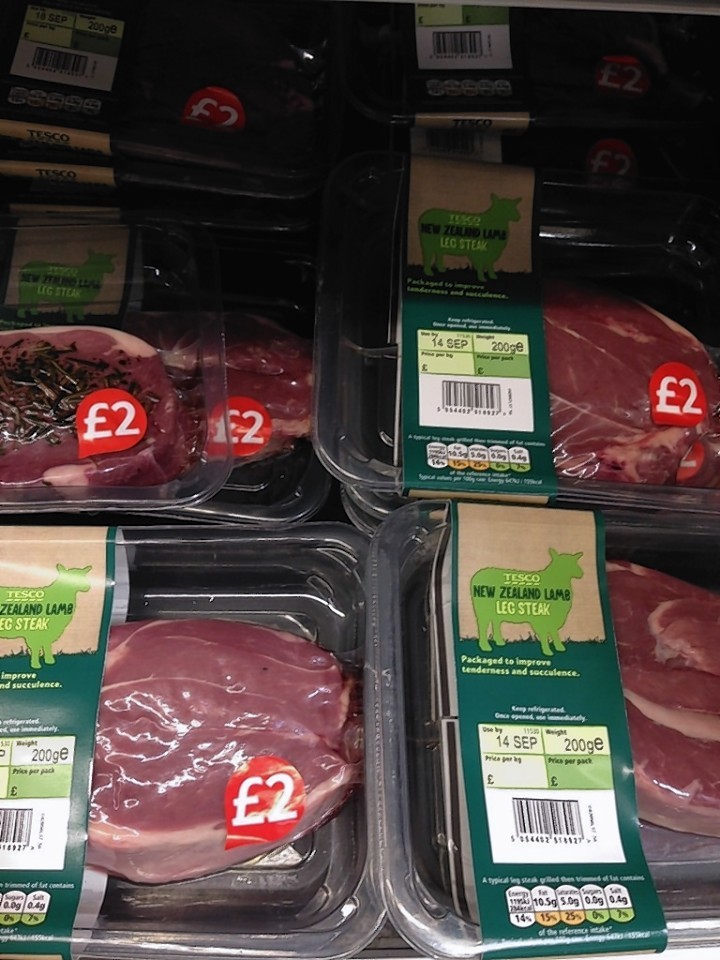 High levels of imported lamb were found in a number of supermarkets